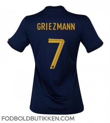 Frankrig Antoine Griezmann #7 Hjemmebanetrøje Dame VM 2022 Kortærmet